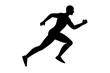 © Trendy CraftSVG  - running men side view of vector runner silhouette