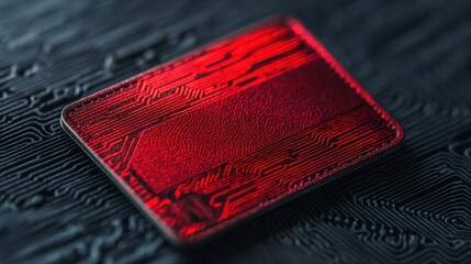 Poster - Red Circuit Board.