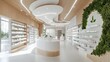 © thanarak - Sleek and Modern Pharmacy Interior with Organized Medication Displays and Ambient Lighting