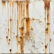 © vuang - Rustic white wall with rust streaks