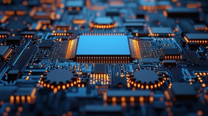 Poster - Circuit Board Closeup.