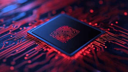Leinwandbilder - Fingerprint Security.