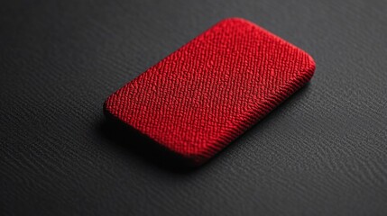 Poster - Red Fabric Texture.