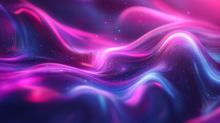 Leinwandbilder - Abstract background featuring animated magical lines in a 3D cartoon style