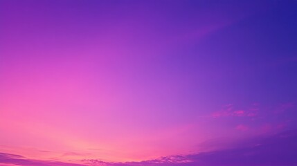 Wall Mural - Vibrant purple sky gradient featuring ample copy space and an empty template ideal for an abstract background or wallpaper with a blurred soft focus aesthetic