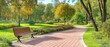 © Achmad Khoeron - Beautiful park with bench