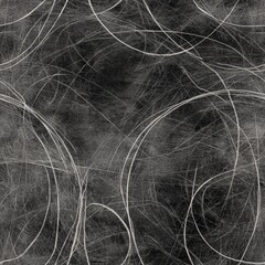 Canvas Print - Abstract white lines on black