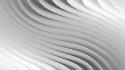 White curve waves abstract motion background. Seamless looping animation