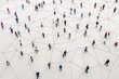 © dendyh7 - Simple people shapes connected by lines created with Generative AI