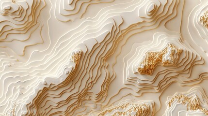 Abstract topographic map with golden lines, creating a wavy, textured background.