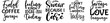 © David - Minimal Sarcastic Bundle Typography, Inscriptions Collection Vector Illustration for Presentation, Advertising, Banner