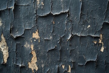 Wall Mural - A Charcoal Wall with Cracked Paint A charcoal wall with cracked paint