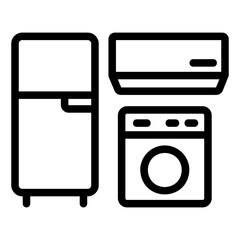 Sticker - electronics Line Icon