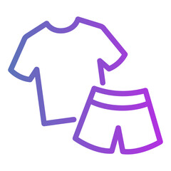 Sticker - clothes Gradient icon