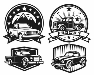 set of cars. Car Logo. icons set illustration