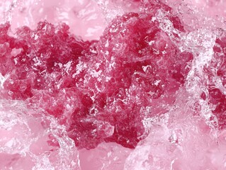 Poster - Vibrant pink crystal formation