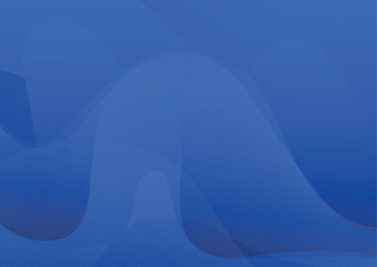 Abstract blue curve shape with soft gradient  background, Vector illustration.