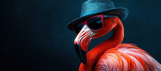 Sticker - Flamingo in Sunglasses.