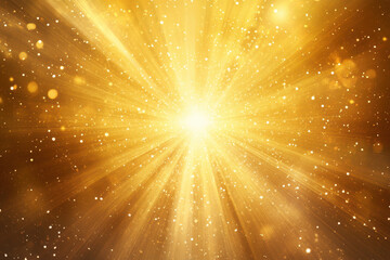 Poster - Golden Light Burst.