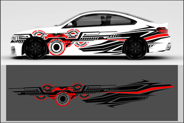 Abstract background racing sport car for wrap decal sticker design and vehicle livery