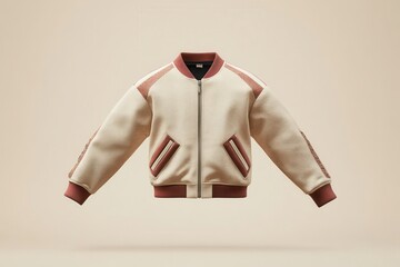 Sticker - A stylish, modern bomber jacket displayed against a neutral background.