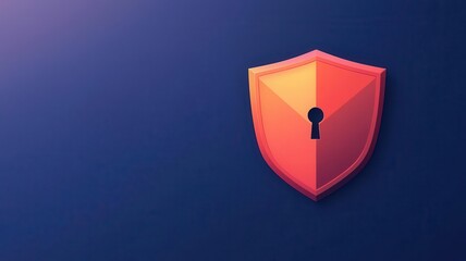 Abstract fintech logo with security elements like shields and locks, branding, digital security