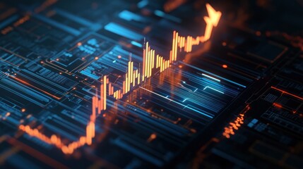 Abstract Digital Data Visualization