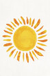 © Westend61 - Illustration of yellow sun shining against white background