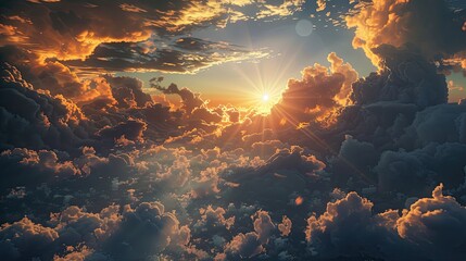 Fototapete - Shade the sky and sunlight
