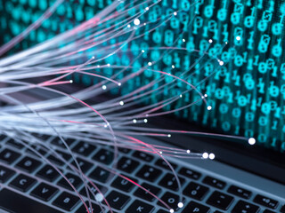 Virus attacking binary code in laptop