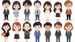 © 熙妍 杨 - Stunning Cartoon Business People and Characters: A Dynamic and Creative Workplace Visual. Showcasing Professionalism and Imagination.