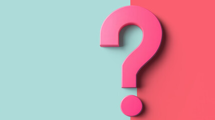 Wall Mural - vibrant dynamic question mark illustration, a bold and colorful representation of curiosity, featuri