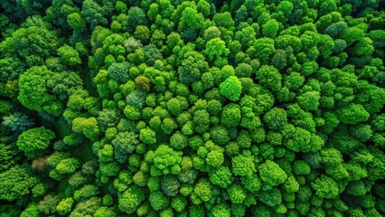 Bird's eye view abstract green environment background wallpaper