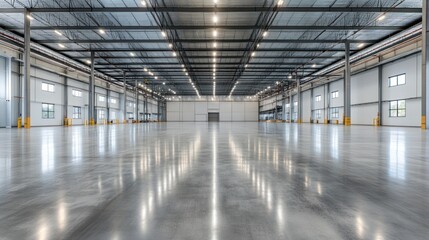 Canvas Print - Empty Warehouse Interior