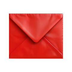 Red Envelope with a Blank Card Isolated on Transparent or White Background, PNG