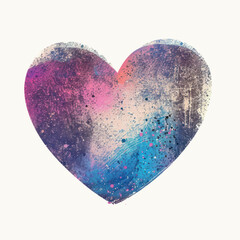 Poster - Colorful heart with gradient