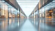 © ArtificialHorizons - 3D rendering of an abstract blurred shopping and exhibition mall for background use