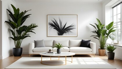 Photo interior modern design room 3d illustration