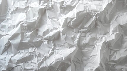 Poster - Crumpled bright white paper texture