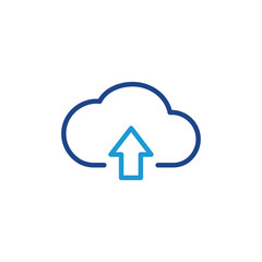 Wall Mural - upload icon, upload sign vector