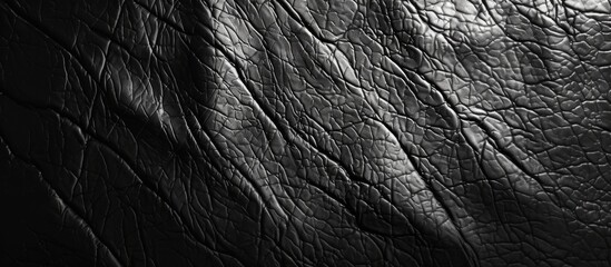 Poster - Texture of black leather background with copy space image