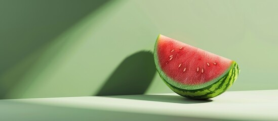 Poster - Watermelon representing the concept of fresh and juicy food in a copy space image