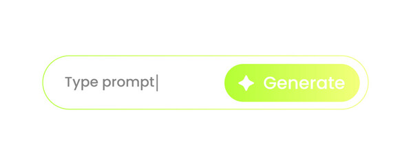 Generate artificial intelligence buttons. Machine learning technology concept.