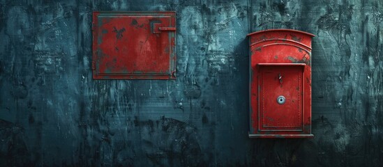 Poster - Isolated mail box with copy space image