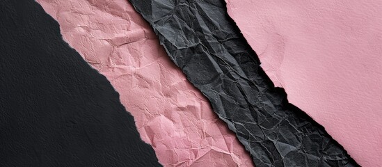 Aufkleber - Close up of textured pink and black paper ideal for banner backgrounds with copy space image