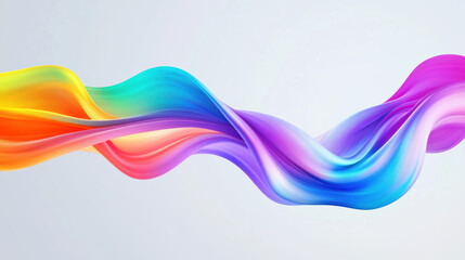 Wall Mural - Abstract Colorful Wave.