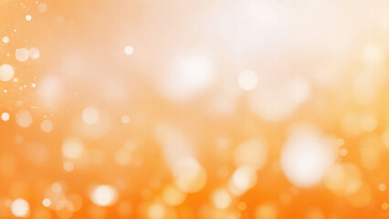 Wall Mural - Orange silver and white abstract blur bokeh background