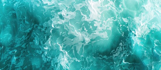 Leinwandbilder - A grungy abstract background in shades of seawater or turquoise color It can be used as wallpaper or a design element with soft pastel tones offering ample copy space image
