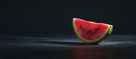 Poster - Watermelon representing the concept of fresh and juicy food in a copy space image