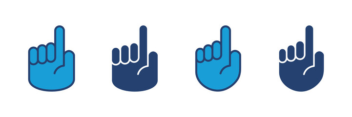 Wall Mural - Hand icon vector. hand vector icon, palm